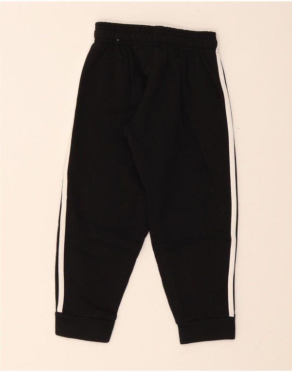 Adidas Boys Tracksuit Trousers Joggers 5-6 Years Black Cotton