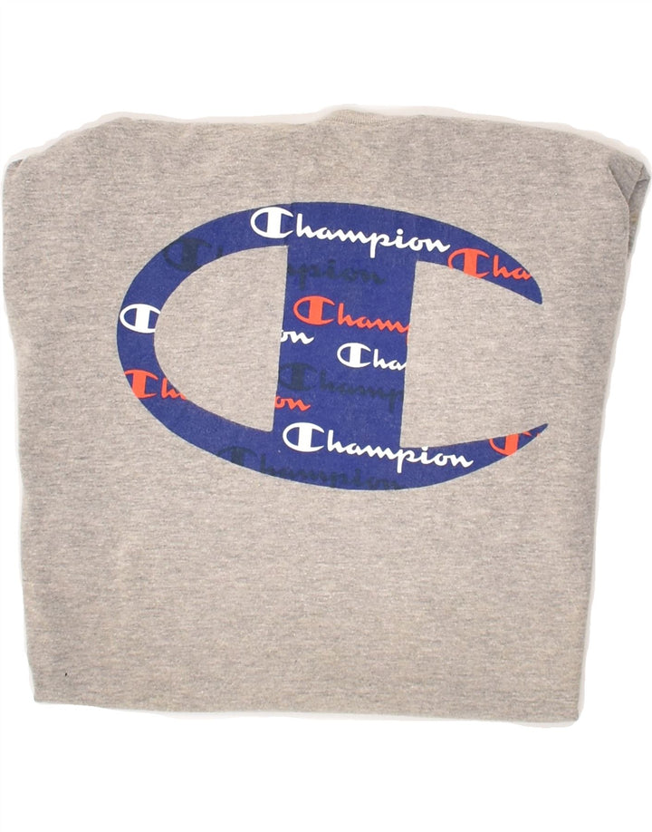 CHAMPION Mens Graphic T-Shirt Top Small Grey Cotton Vintage Champion and Second-Hand Champion from Messina Hembry 