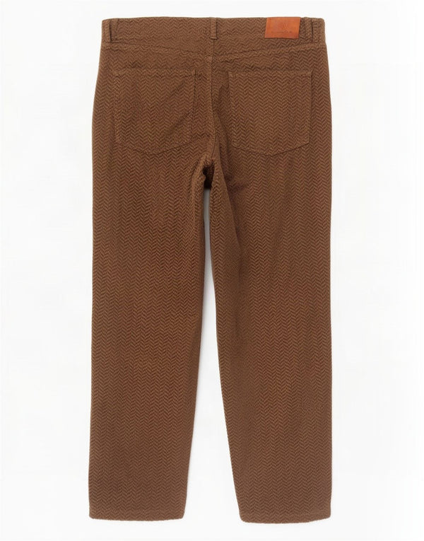 Massimo Dutti Womens Corduroy Trousers EU 42 Large W32 L28 Beige