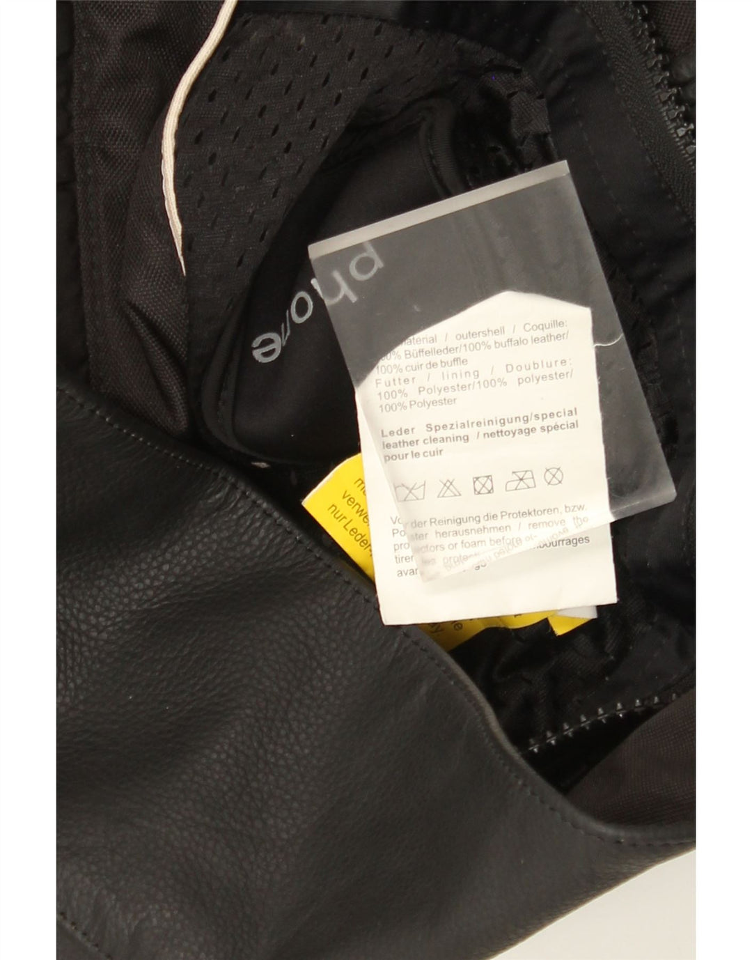 Probiker Mens Graphic Racer Jacket IT 48 Medium Black Colourblock