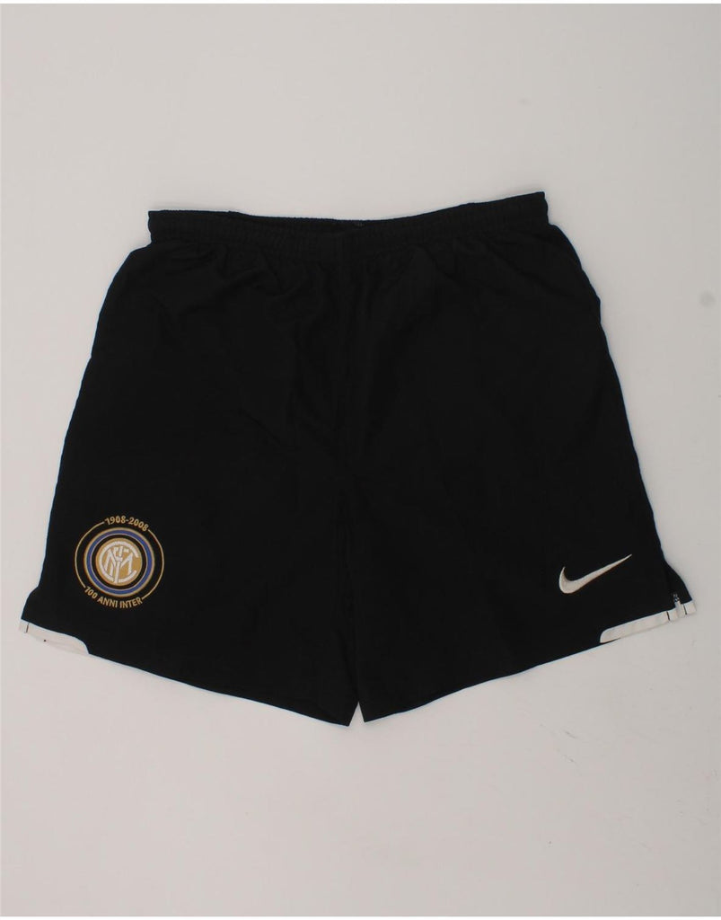 NIKE Boys Real Madrid Graphic Sport Shorts 8-9 Years Small Black Polyester | Vintage Nike | Thrift | Second-Hand Nike | Used Clothing | Messina Hembry 