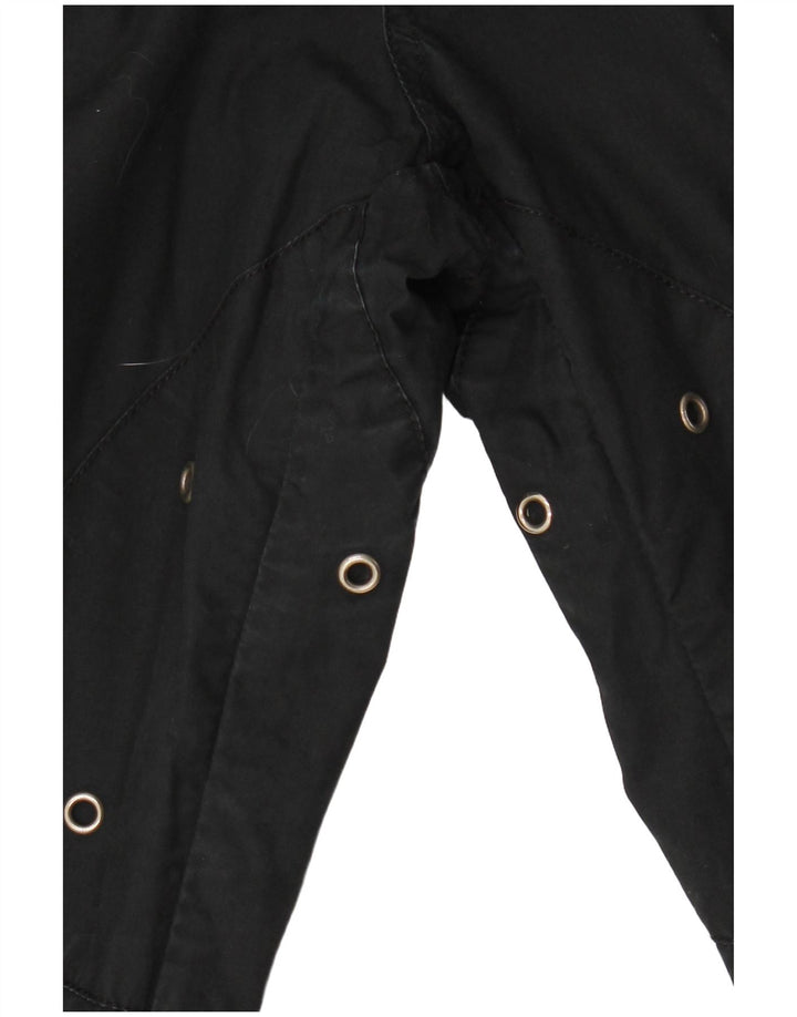 RIFLE Mens Joggers Trousers W31 L34 Black Cotton