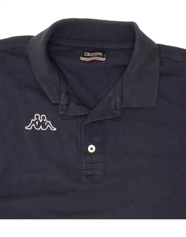 KAPPA Mens Polo Shirt XL Navy Blue Cotton Vintage Kappa and Second-Hand Kappa from Messina Hembry 