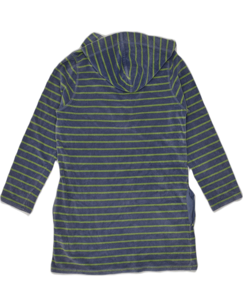 BODEN Womens Hoodie Jumper UK 12 Medium Blue Striped Cotton | Vintage Boden | Thrift | Second-Hand Boden | Used Clothing | Messina Hembry 