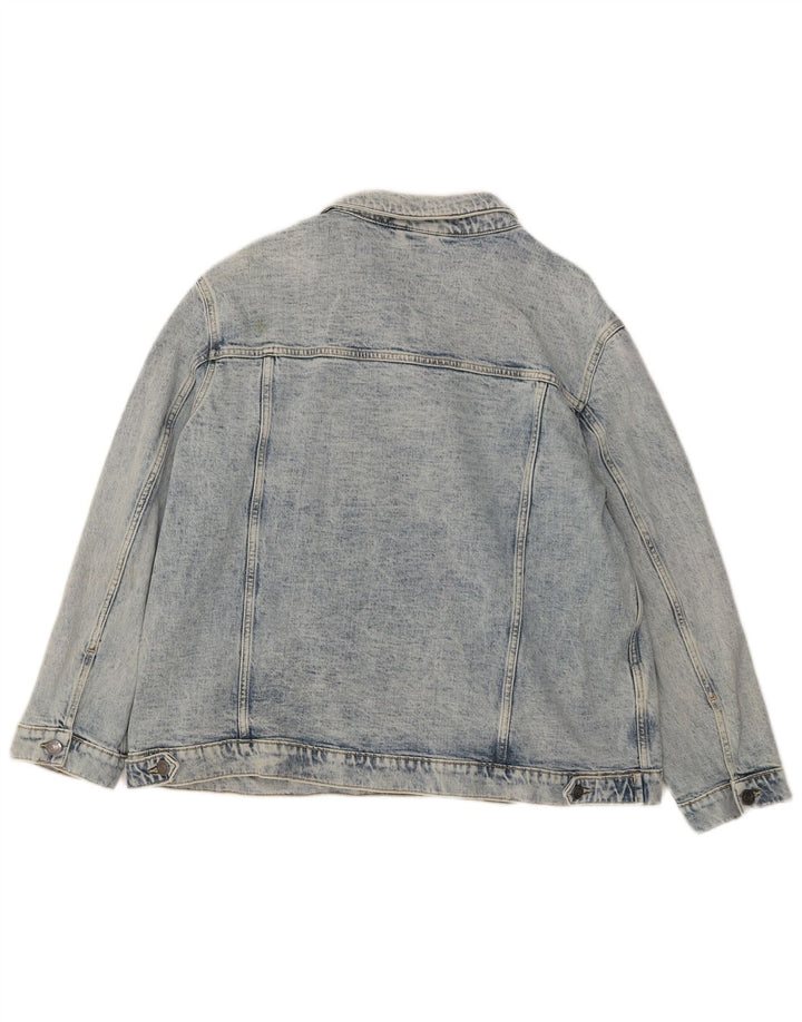 Fat Face Womens Denim Jacket UK 18 XL Blue Cotton