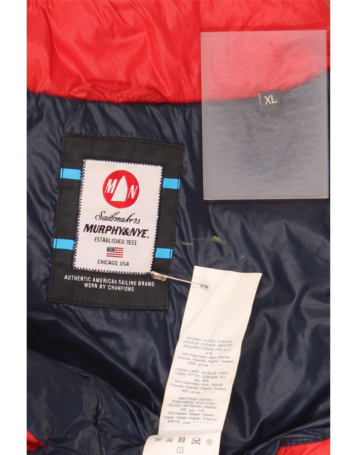 Murphy & Nye Mens Padded Gilet UK 42 XL Red Polyamide