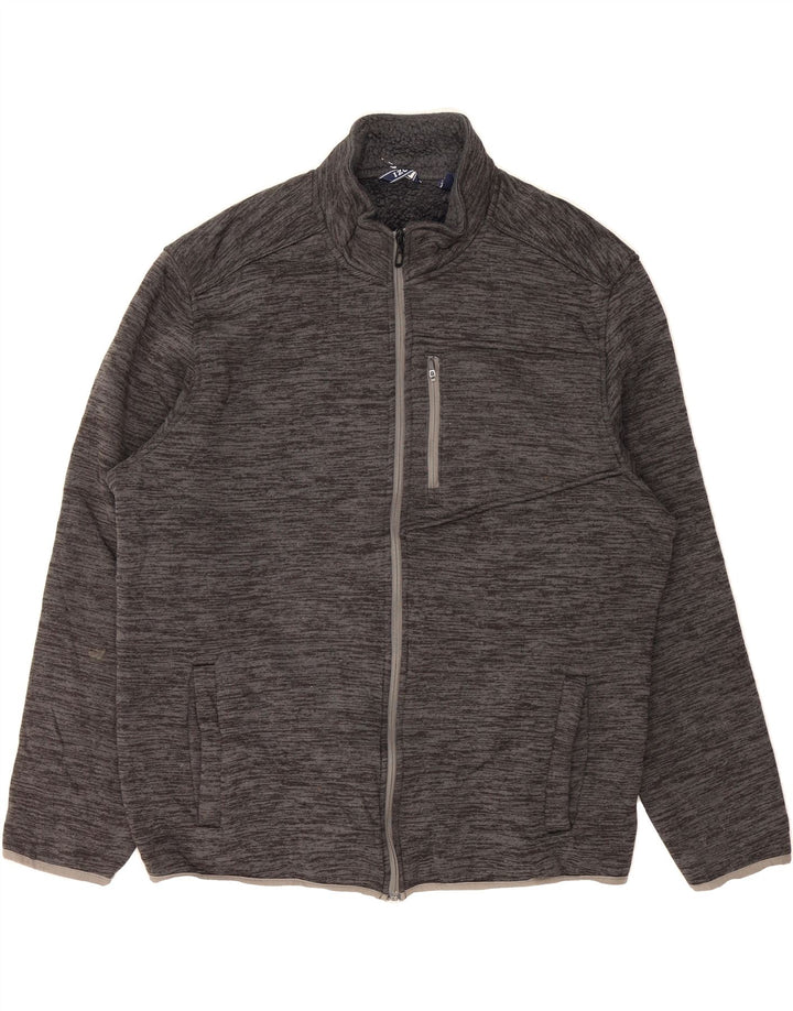 IZOD Mens Tracksuit Top Jacket 2XL Grey Polyester Vintage Izod and Second-Hand Izod from Messina Hembry 