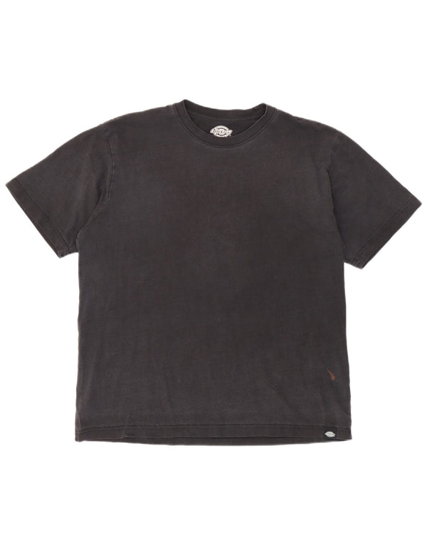 Dickies Mens T-Shirt Top Large Black Cotton