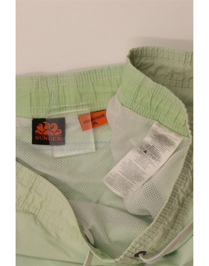 Sundek Mens Swimming Shorts XL  Green Nylon