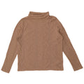 Marks & Spencer Womens Roll Neck Blouse Top UK 16 Large Beige Cotton