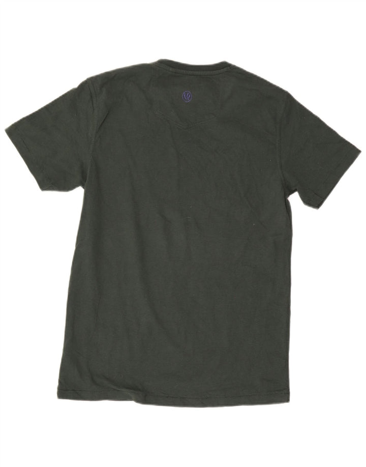 Fat Face Mens Graphic T-Shirt Top Small Green Cotton