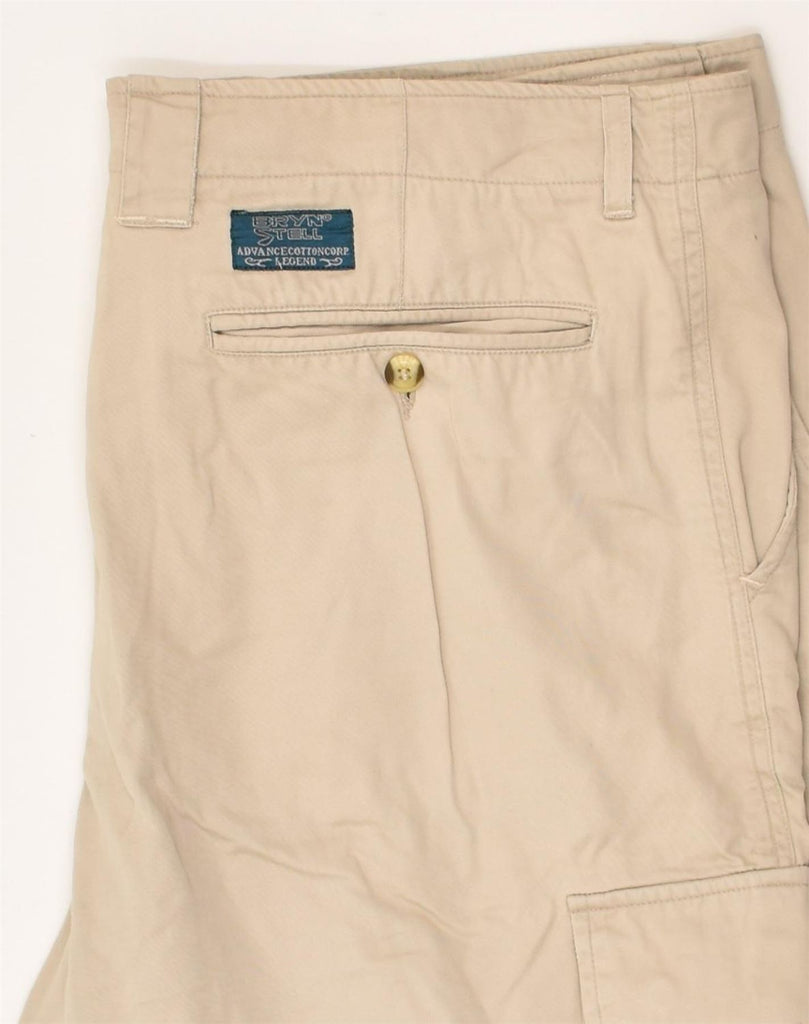 VINTAGE Mens Cargo Shorts IT 54 2XL W40  Beige Cotton | Vintage Vintage | Thrift | Second-Hand Vintage | Used Clothing | Messina Hembry 