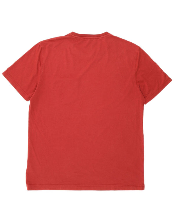 Penguin Mens T-Shirt Top XL Burgundy Cotton