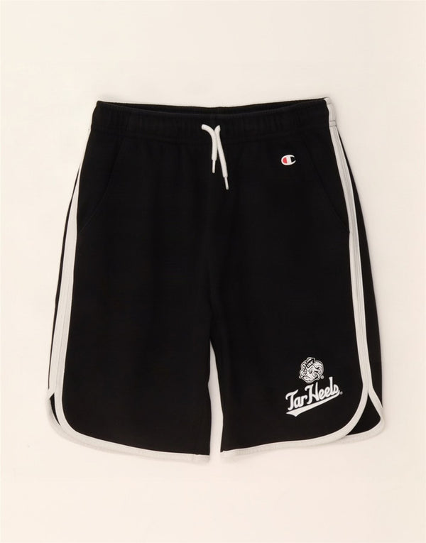 Champion Boys Graphic Sport Shorts 9-10 Years Medium Black Colourblock