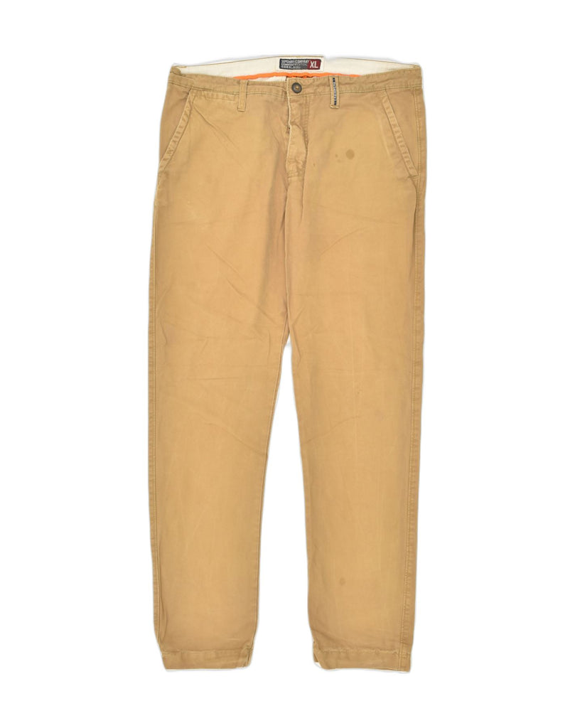 SUPERDRY Mens Slim Capri Trousers W38 L31 Beige Cotton | Vintage Superdry | Thrift | Second-Hand Superdry | Used Clothing | Messina Hembry 