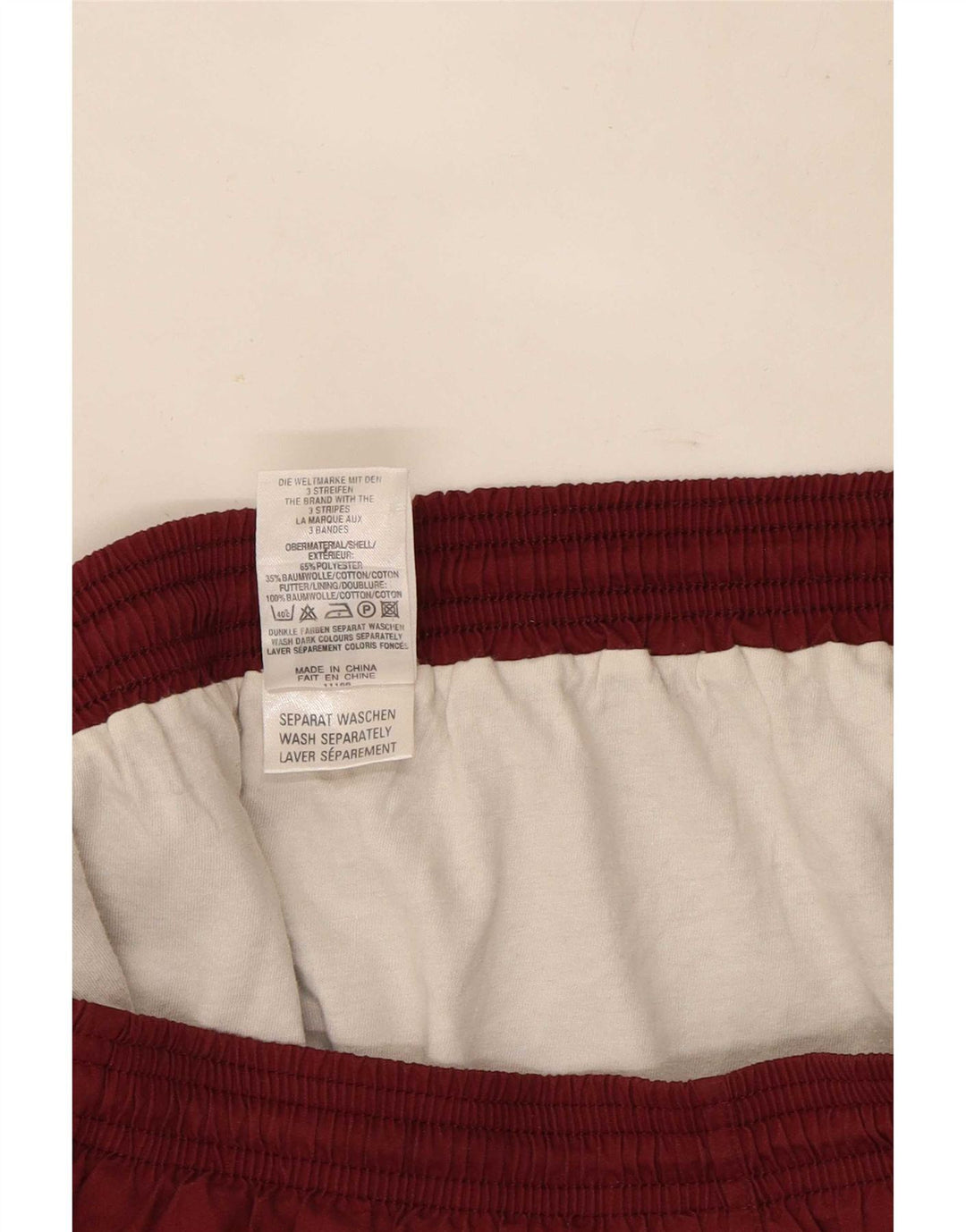 Adidas Womens Sport Shorts UK 14 Medium  Burgundy Polyester