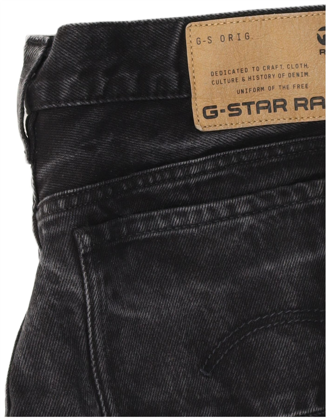 G-Star Womens Loose Jeans W32 L28 Black Cotton