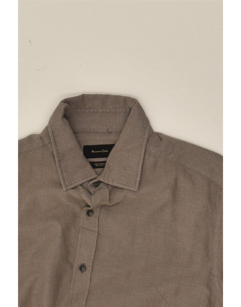 MASSIMO DUTTI Mens Shirt Large Grey Cotton | Vintage Massimo Dutti | Thrift | Second-Hand Massimo Dutti | Used Clothing | Messina Hembry 