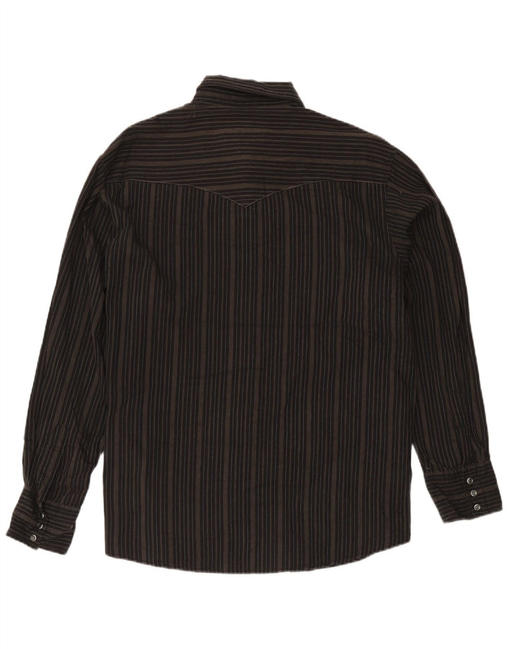 Wrangler Mens Shirt XL Black Striped