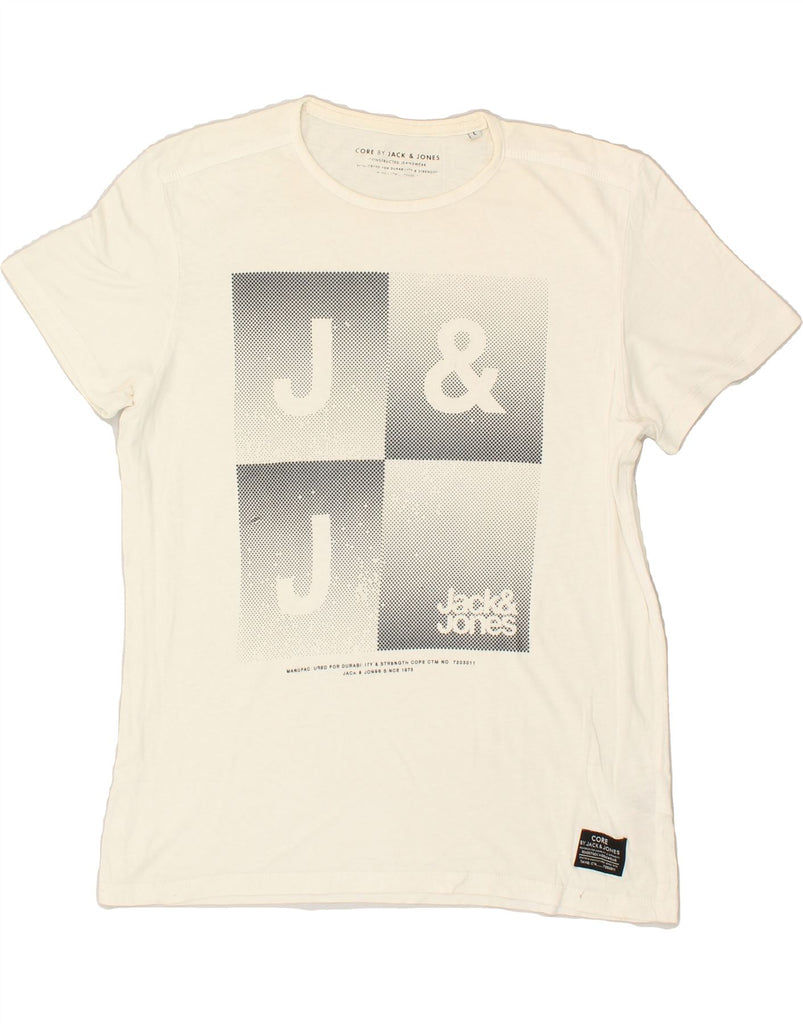 JACK & JONES Womens Graphic T-Shirt Top UK 16 Large White Cotton | Vintage Jack & Jones | Thrift | Second-Hand Jack & Jones | Used Clothing | Messina Hembry 