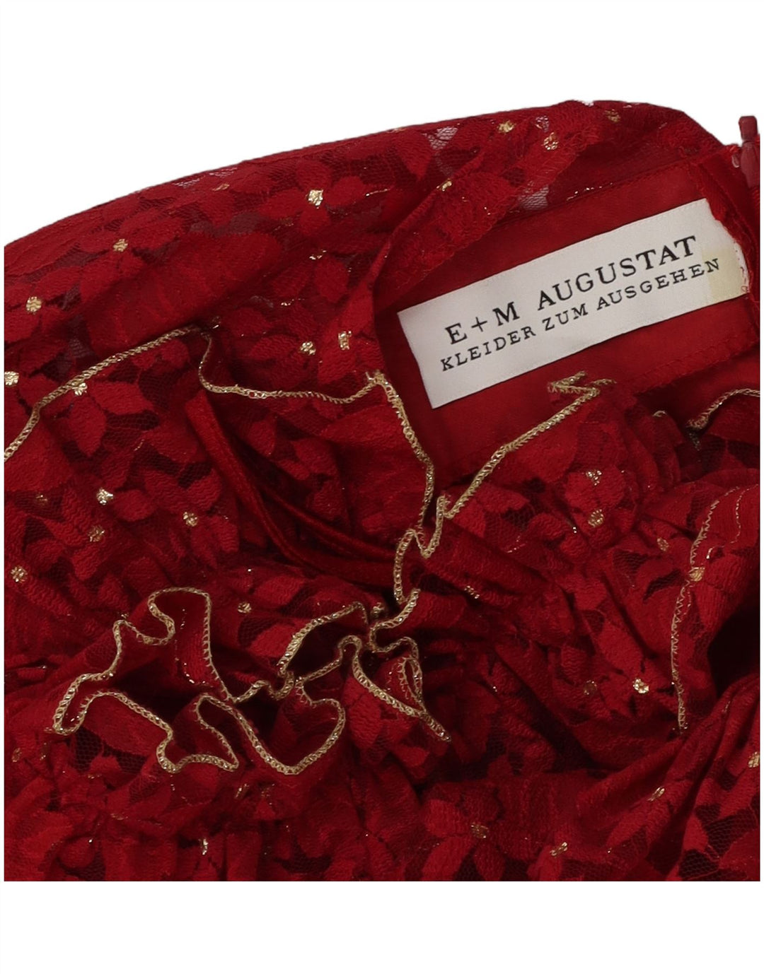 E+M AUGUSTAT Womens Maxi Dress UK 12 Medium Red Floral