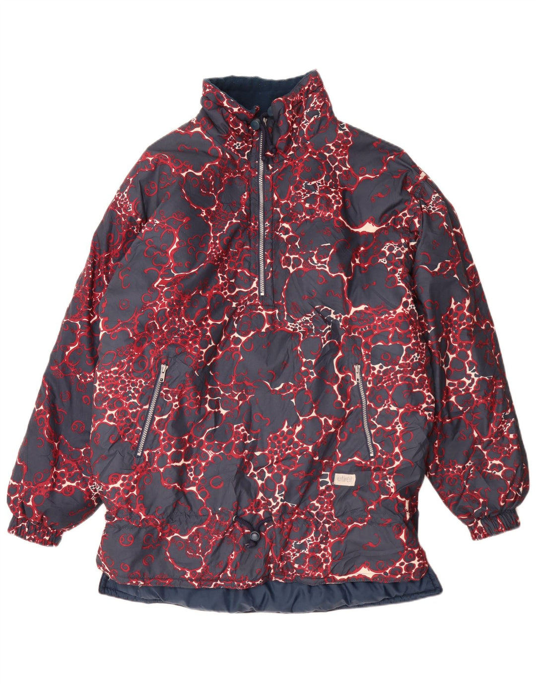 Etirel Boys Loose Fit Abstract Pattern Anorak Jacket 15-16 Years Navy Blue