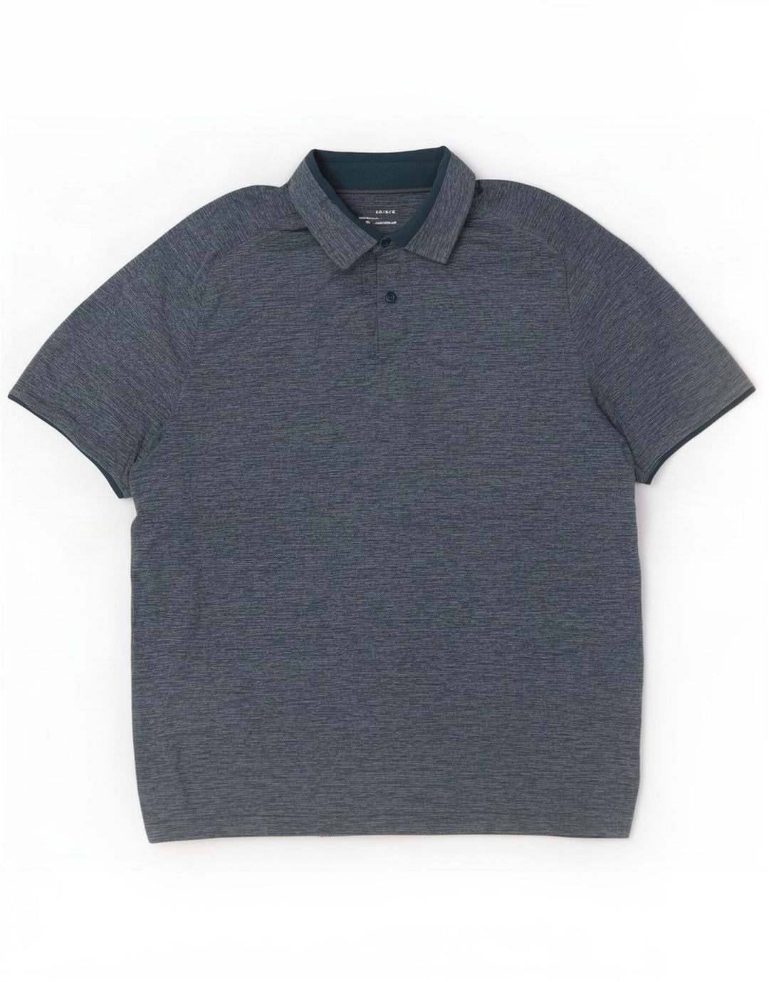 Under Armour Mens Heat Gear Polo Shirt Large Blue Flecked Polyester