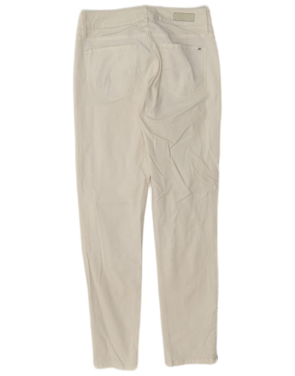 Tommy Hilfiger Womens Milan RW Slim Casual Trousers US 2 XS W24 L26 White