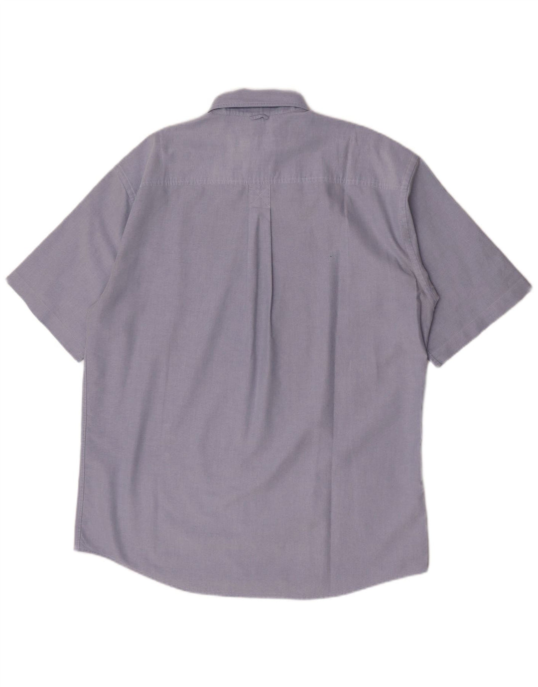 Timberland Mens Short Sleeve Shirt Medium Blue Cotton