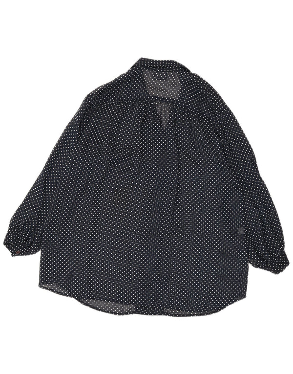 Luisa Spagnoli Womens Longline Long Sleeve Tunic Top UK 14 Medium Navy Blue