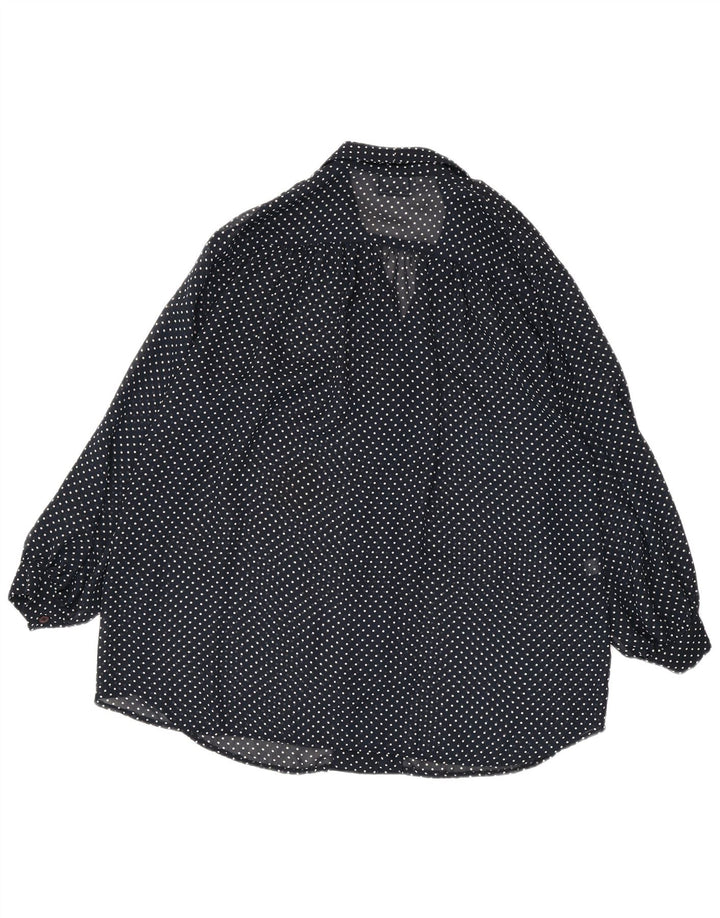 Luisa Spagnoli Womens Longline Long Sleeve Tunic Top UK 14 Medium Navy Blue