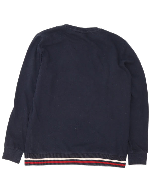 Napapijri Boys Graphic Sweatshirt Jumper 15-16 Years Navy Blue Cotton