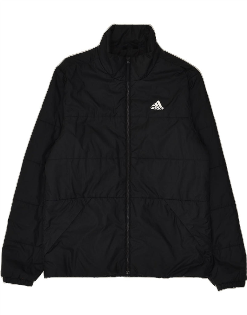 ADIDAS Mens Padded Jacket UK 38 Medium Black | Vintage Adidas | Thrift | Second-Hand Adidas | Used Clothing | Messina Hembry 