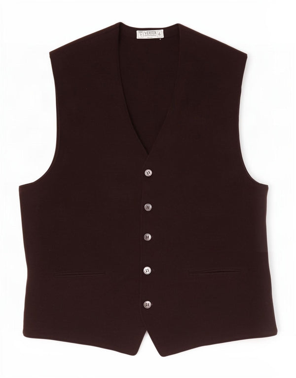 Vintage Mens Waistcoat Small Brown