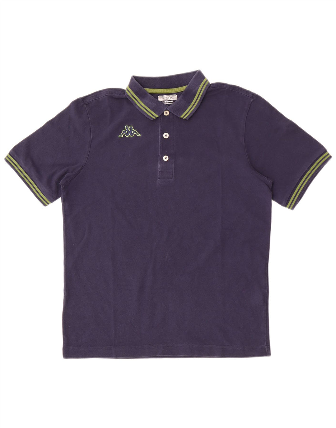 Kappa Mens Polo Shirt Medium Navy Blue Cotton