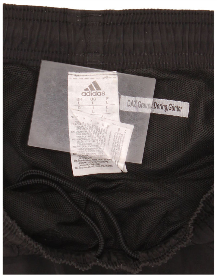 ADIDAS Womens Sport Shorts UK 14 Large  Black Polyester