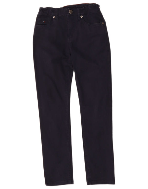 Tommy Hilfiger Girls Slim Jeans 9-10 Years W26 L24 Navy Blue Cotton