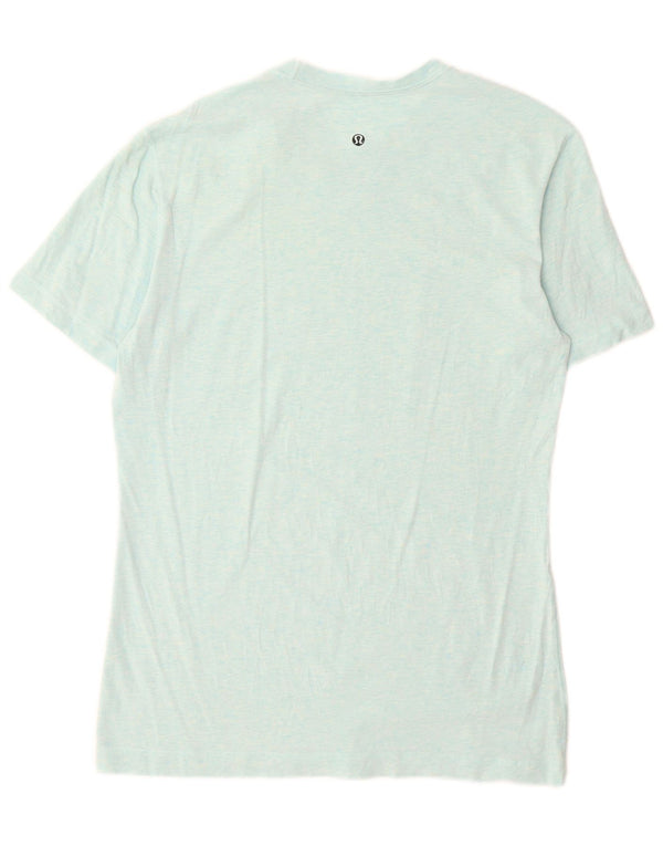 Lululemon Womens T-Shirt Top UK 16 Large Blue Flecked