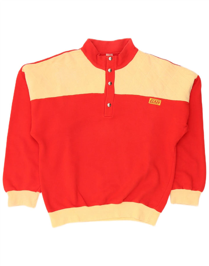 Vintage Mens Full Tracksuit EU 48 Medium  Red Colourblock Cotton