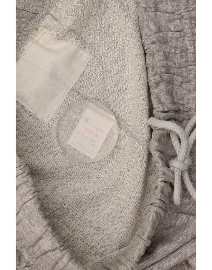 Champion Womens Sport Shorts UK 14 Medium Grey Cotton