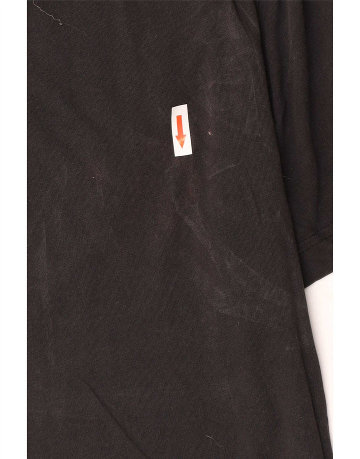 Reebok Mens Graphic T-Shirt Top Large Black Cotton