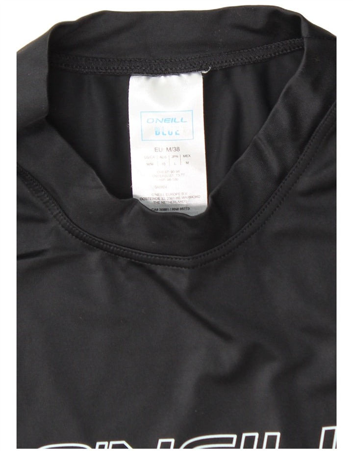 O'NEILL Womens Graphic T-Shirt Top EU 38 Medium Black Polyamide