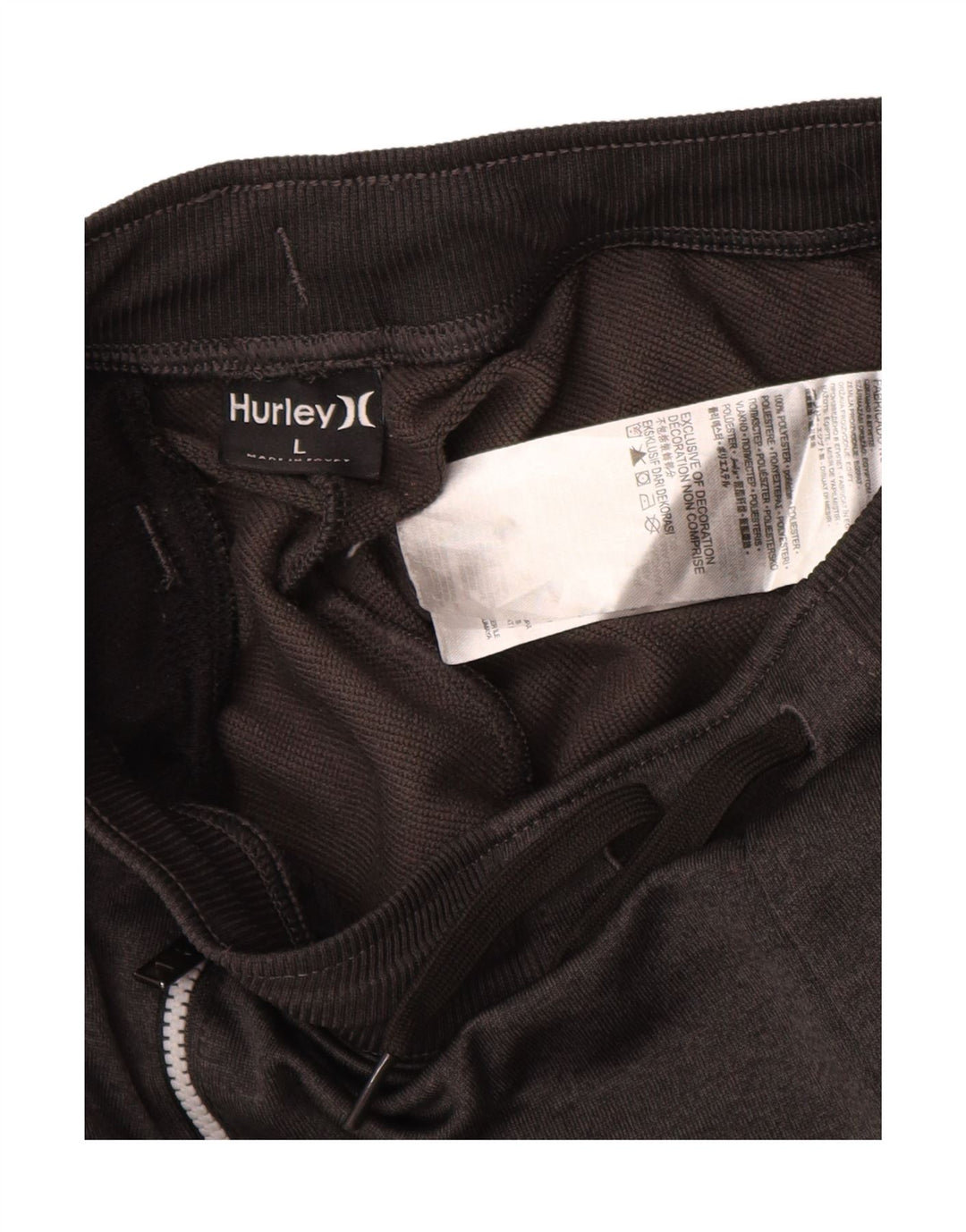 Hurley Boys Tracksuit Trousers Joggers 12-13 Years Large Black Polyester