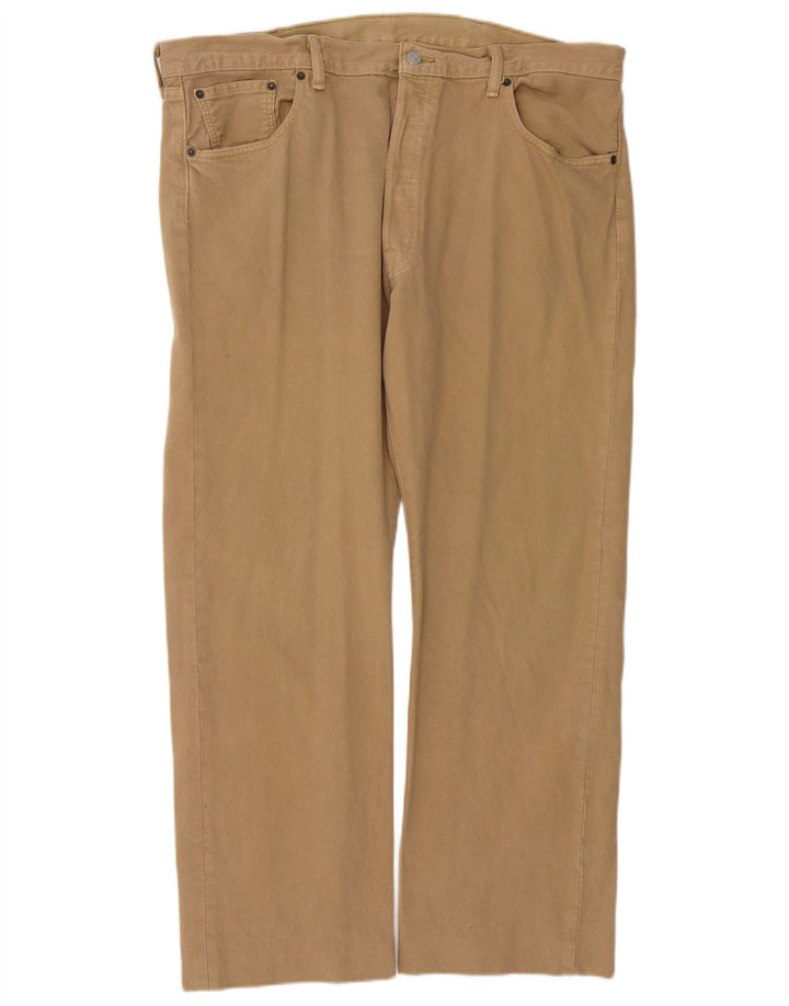 Levi's Mens 501 Straight Jeans W40 L29 Brown Cotton