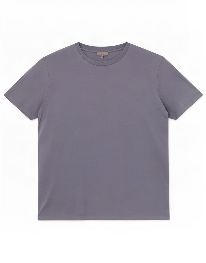 Cos Mens T-Shirt Top Large Blue Cotton