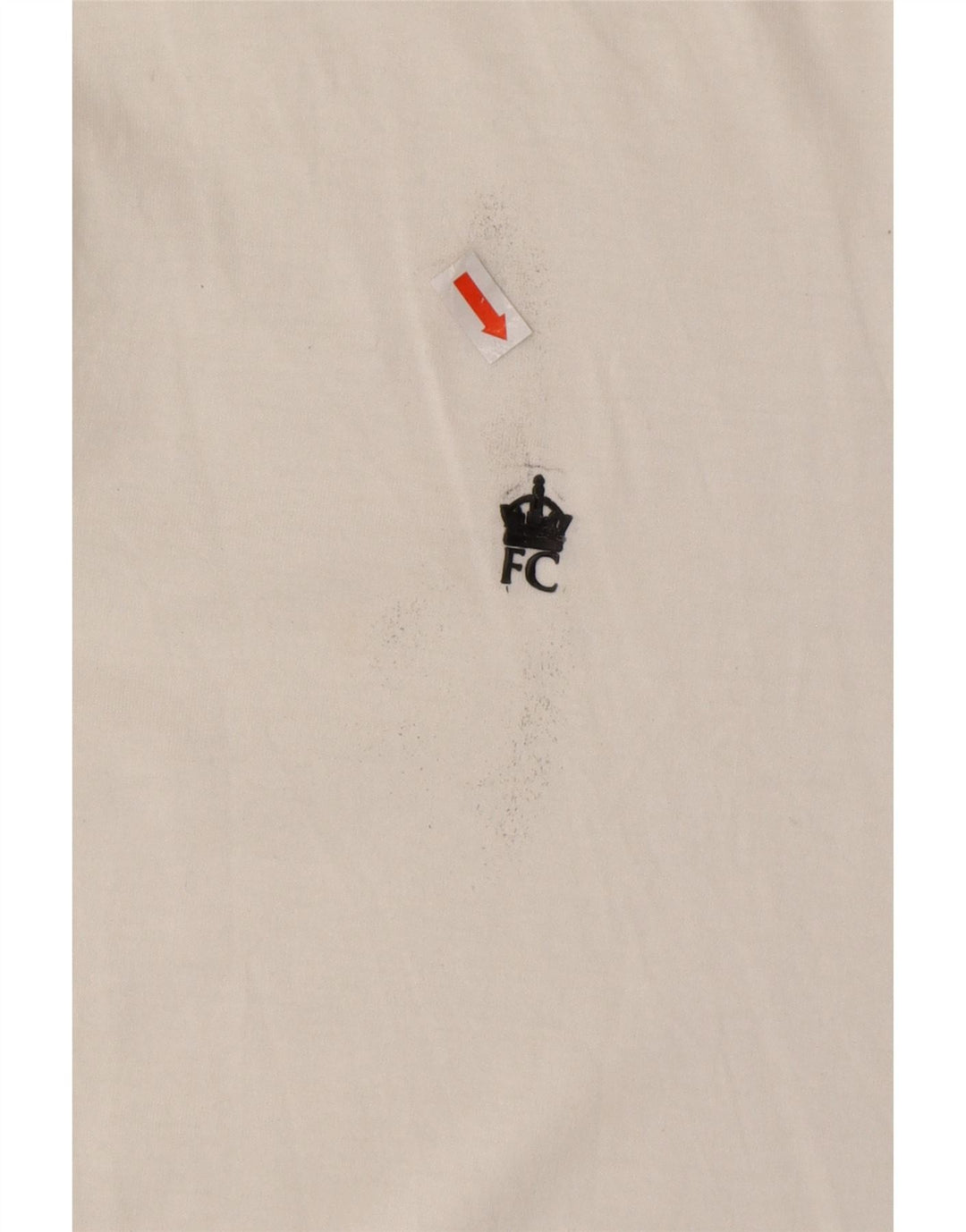 FRENCH CONNECTION Mens Polo Shirt Large Off White Cotton