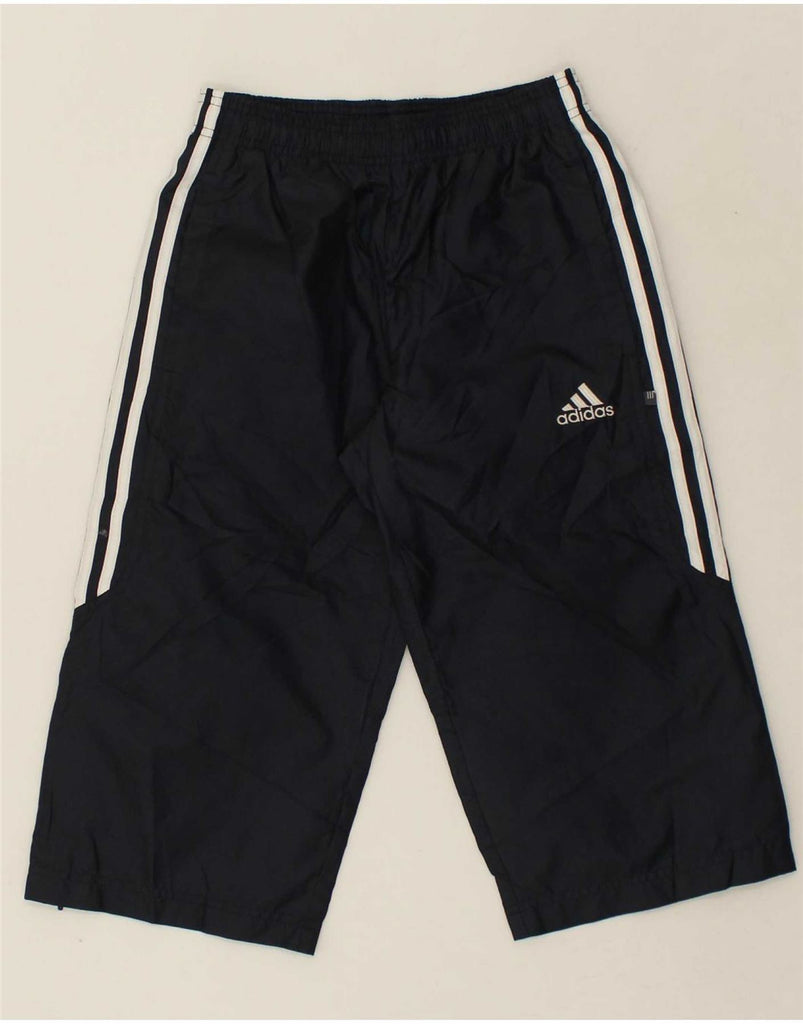 ADIDAS Boys Capri Tracksuit Trousers 11-12 Years Navy Blue Polyester Vintage Adidas and Second-Hand Adidas from Messina Hembry 