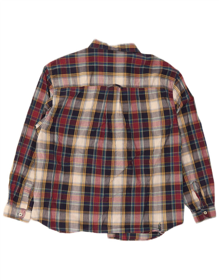 Wrangler Boys Flannel Shirt 15-16 Years XL Multicoloured Check Cotton