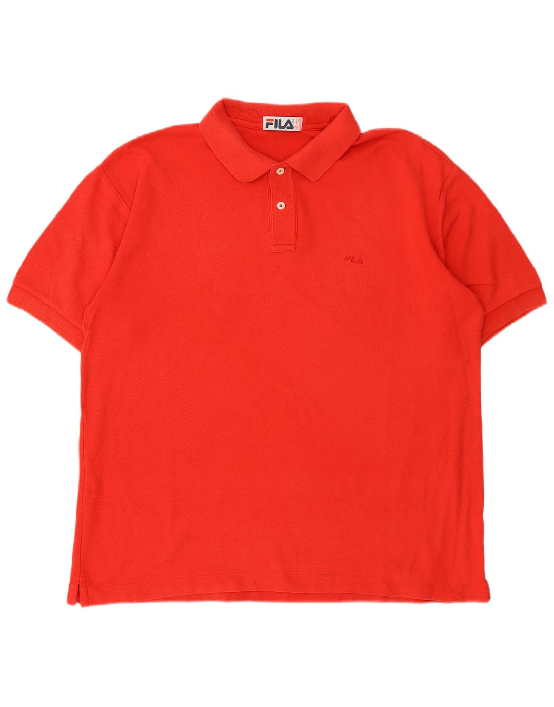 Fila Mens Polo Shirt IT 50 Medium Red