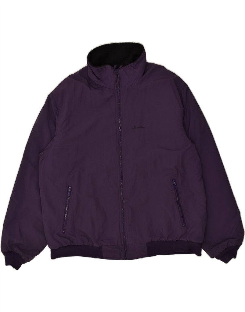 EDDIE BAUER Mens Bomber Jacket UK 44 2XL Purple Nylon | Vintage Eddie Bauer | Thrift | Second-Hand Eddie Bauer | Used Clothing | Messina Hembry 